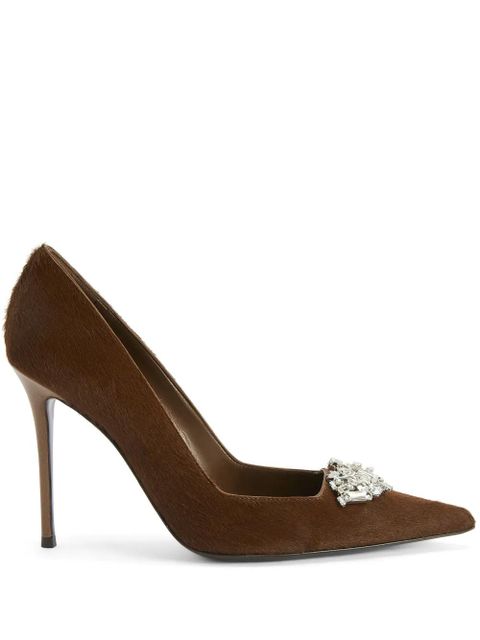 Giuseppe Zanotti 105mm Raquel Crystal pumps - Brown - zdjęcie produktu nr 1
