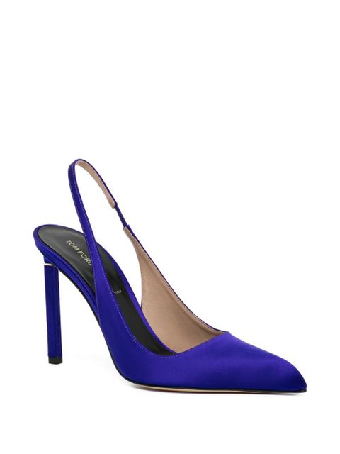 TOM FORD 110mm sling back pumps - Blue - zdjęcie produktu nr 2