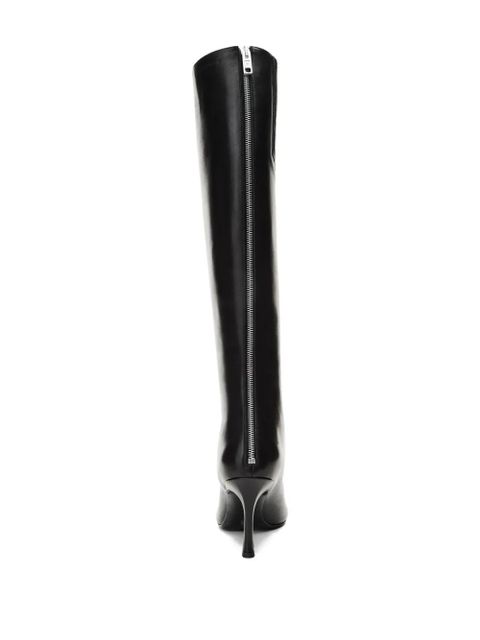 Alexander Wang 85mm Vera zip-detail pointed-toe boots - Black