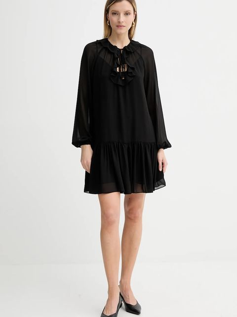 MICHAEL Michael Kors sukienka kolor czarny mini prosta MT581DQ7R3