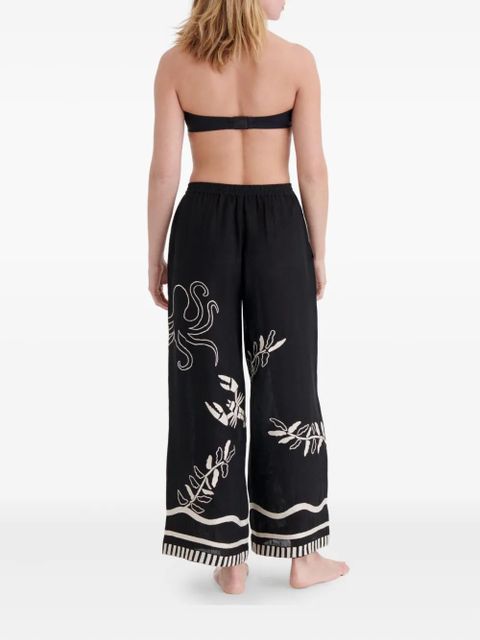ERES Octopus wide-leg trousers - Black