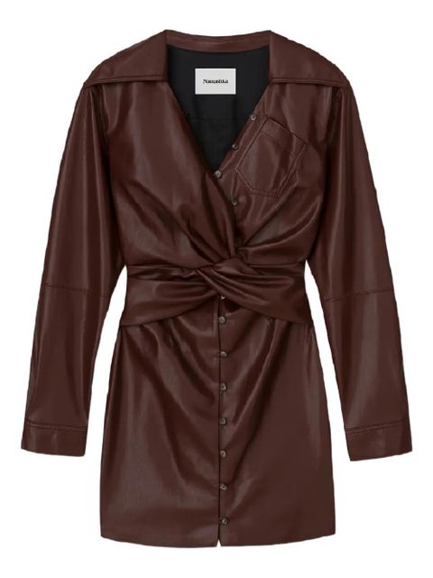 Nanushka Marto draped mini dress - Brown - zdjęcie produktu nr 1