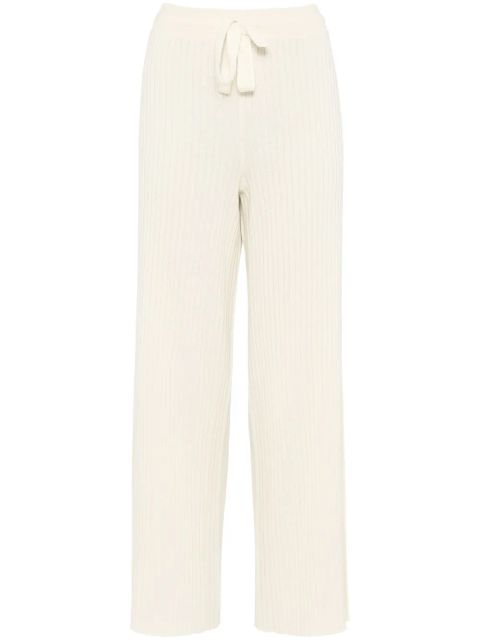 ERES Rieur ribbed-knit trousers - White