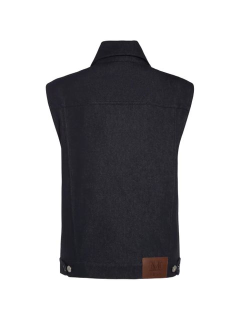 Max Mara button chest-pockets jacket - Blue - zdjęcie produktu nr 2