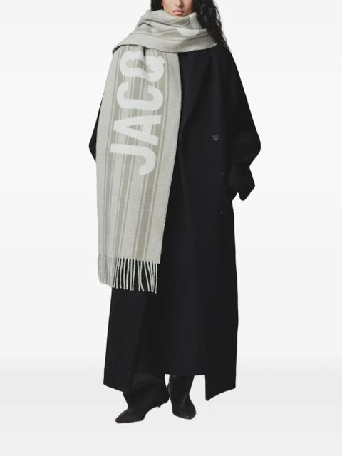 Jacquemus striped logo scarf - Neutrals - zdjęcie produktu nr 2