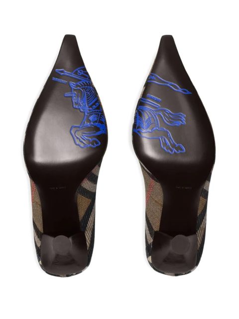 Burberry checked pointed-toe pumps - Brown - zdjęcie produktu nr 2