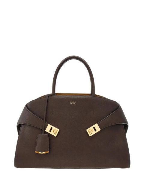 Ferragamo medium Hug tote bag - Brown - zdjęcie produktu nr 1