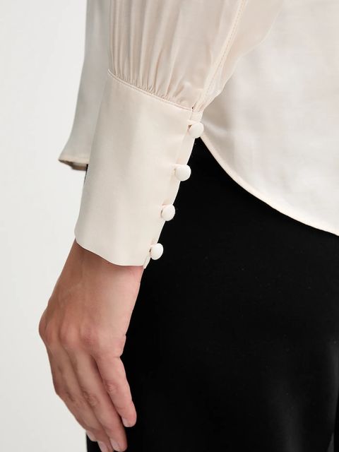 Pedro del Hierro bluzka damska kolor beżowy gładka 6632954