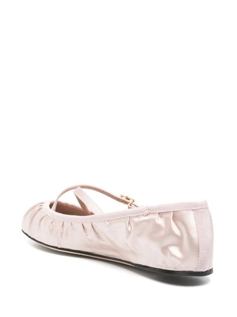 Dolce & Gabbana logo-buckle ballet flats - Pink - zdjęcie produktu nr 2