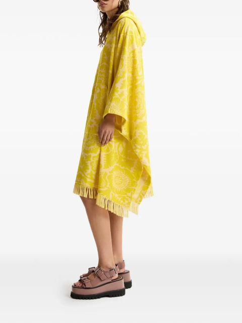 Essentiel Antwerp floral-jacquard fringed dress - Yellow