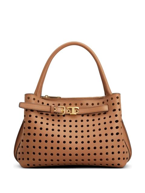 Tod's cutout top handle tote bag - Brown - zdjęcie produktu nr 1