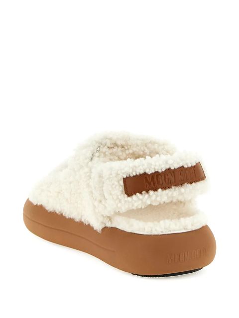 Moon Boot shearling sandals - Neutrals
