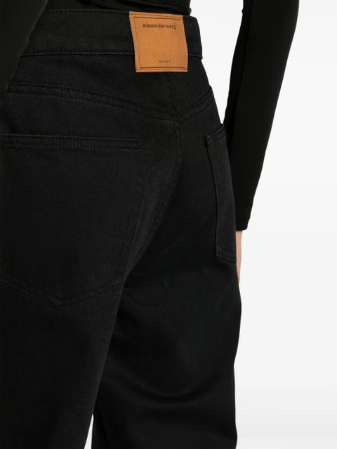 Alexander Wang ez mid-rise straight-leg jeans - Black