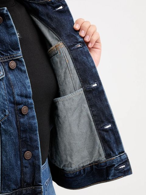 Calvin Klein Jeans kurtka jeansowa bawełniana kolor niebieski przejściowa LV047D838G