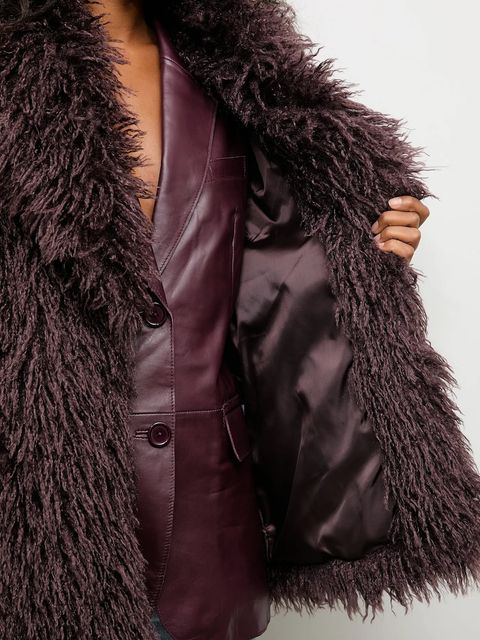 Answear.LAB bezrękawnik kolor brązowy przejściowy