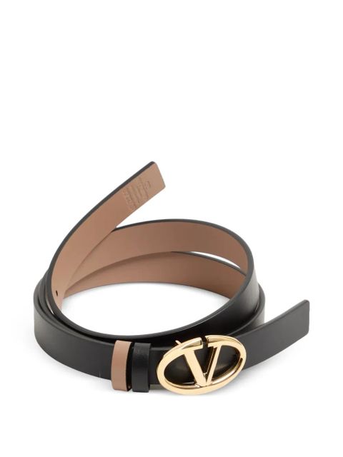 Valentino Garavani VLogo The Bold Edition reversible calfskin belt 20 mm - Black - zdjęcie produktu nr 2