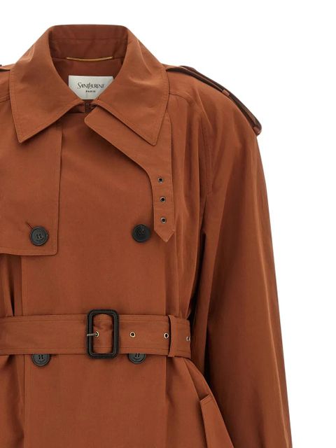 Saint Laurent Double-breasted trench coat - Brown