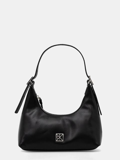 Calvin Klein torebka skórzana kolor czarny LV04F3263G - zdjęcie produktu nr 1