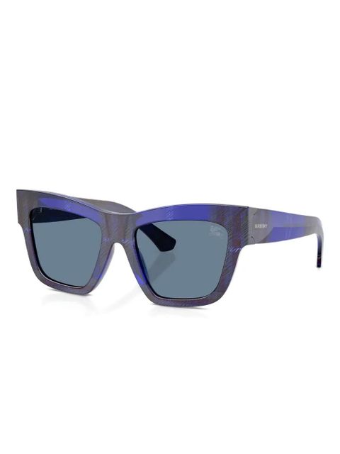 Burberry Eyewear check-pattern sunglasses - Blue