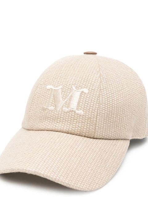 Max Mara initial embroidered cap - Neutrals