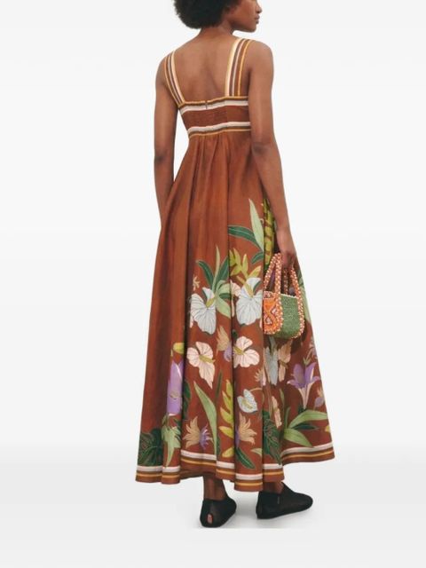 ALEMAIS Alfie maxi dress - Brown