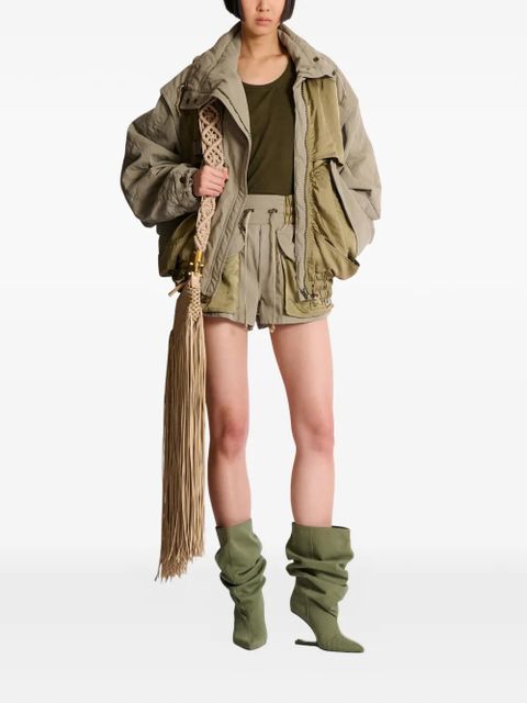 Balmain twill cotton bomber jacket - Green - zdjęcie produktu nr 2