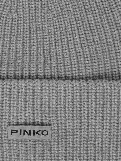 PINKO rib-knit beanie - Grey