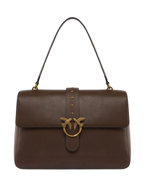 PINKO Love Birds buckle tote bag - Brown - zdjęcie produktu nr 1