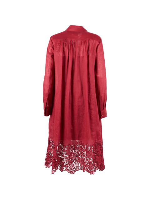 Max Mara embroidery shirt dress - Red - zdjęcie produktu nr 2