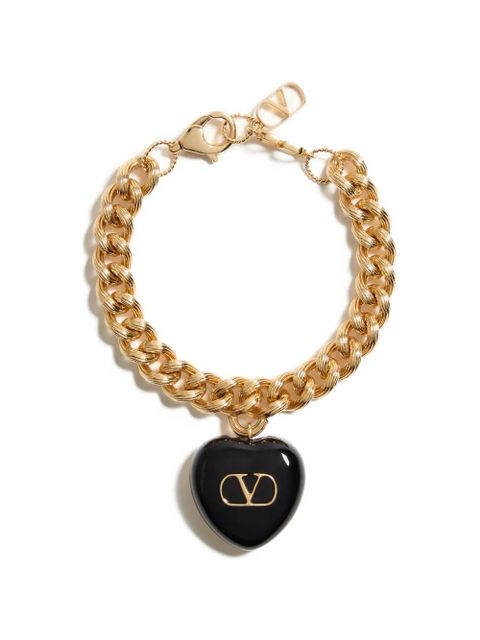 Valentino Garavani Coeur Royal metal and enamel bracelet - Gold - zdjęcie produktu nr 1