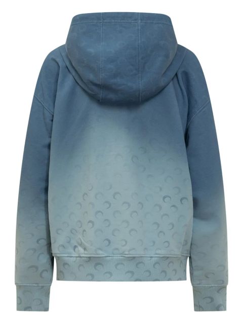 Marine Serre Crescent Moon hoodie - Blue