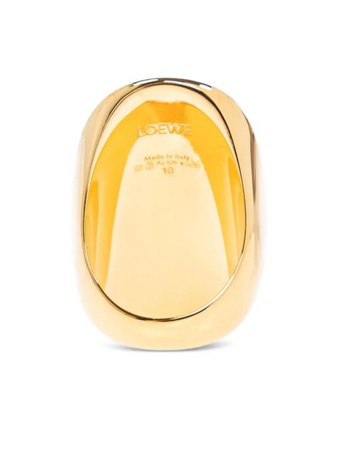 LOEWE logo-engraved ring - Gold