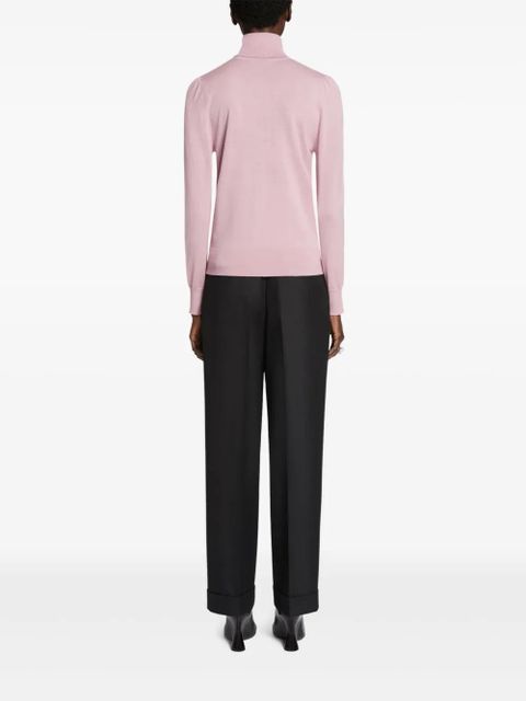 DRIES VAN NOTEN pleated wool trousers - Black