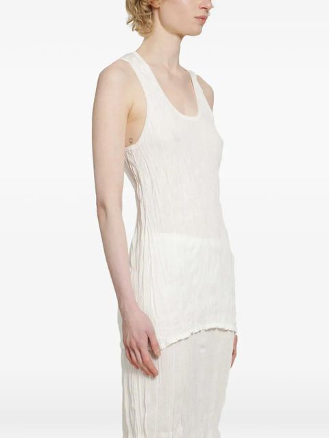 TOTEME crinkled tank top - White - zdjęcie produktu nr 2