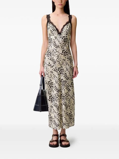 Claudie Pierlot lace-trim midi dress - Neutrals - zdjęcie produktu nr 2