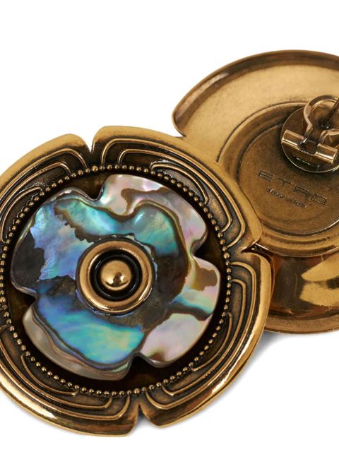 ETRO mother-of-pearl earrings - Gold