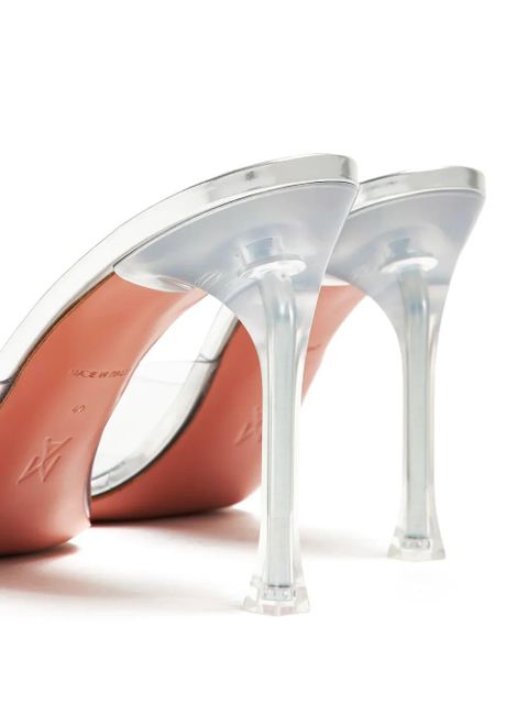 Amina Muaddi 95mm Alexa sandals - Silver