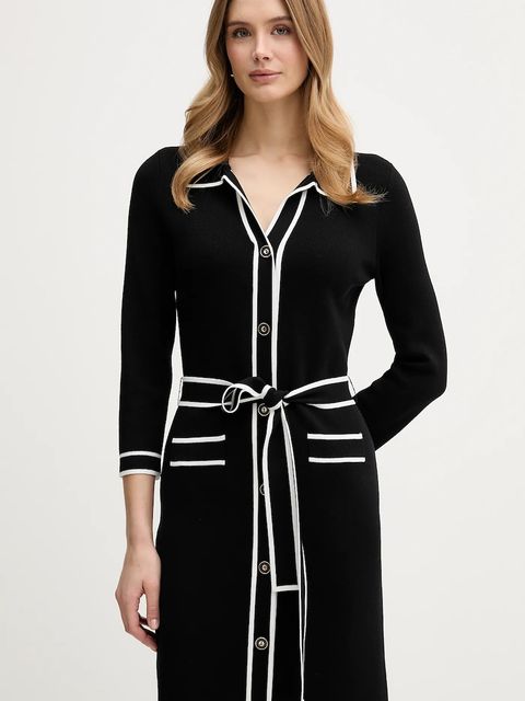 Joseph Ribkoff sukienka kolor czarny midi prosta 261944