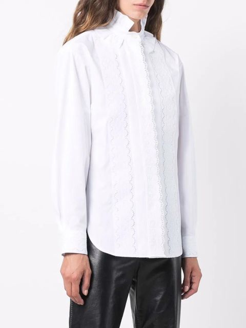 Rabanne ruffled shirt - White