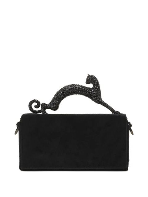 Lanvin Pencil cat leather crossbody bag - Black - zdjęcie produktu nr 2