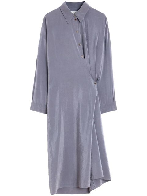 LEMAIRE wrap style dress - Grey - zdjęcie produktu nr 1