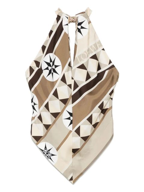 LOEWE Anagram-plaque blouse - Neutrals - zdjęcie produktu nr 1