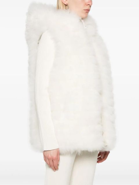 Yves Salomon reversible gilet - White - zdjęcie produktu nr 2