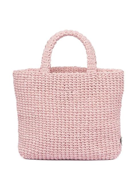 Prada small raffia tote bag - Pink - zdjęcie produktu nr 2