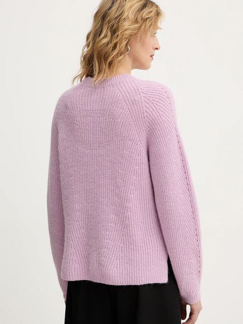 Twinset sweter z dodatkiem alpaki damski kolor różowy 252TT3060 - zdjęcie produktu nr 2