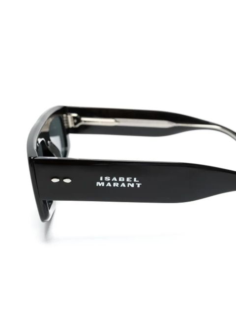 Isabel Marant Eyewear Zoomy geometric-frame sunglasses - Black