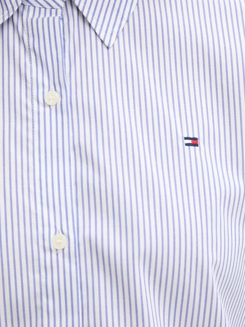 Tommy Hilfiger koszula damska kolor niebieski regular z kołnierzykiem klasycznym WW0WW47169