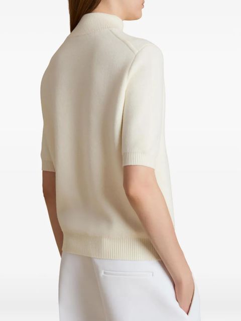 KHAITE Marco knitted top - Neutrals