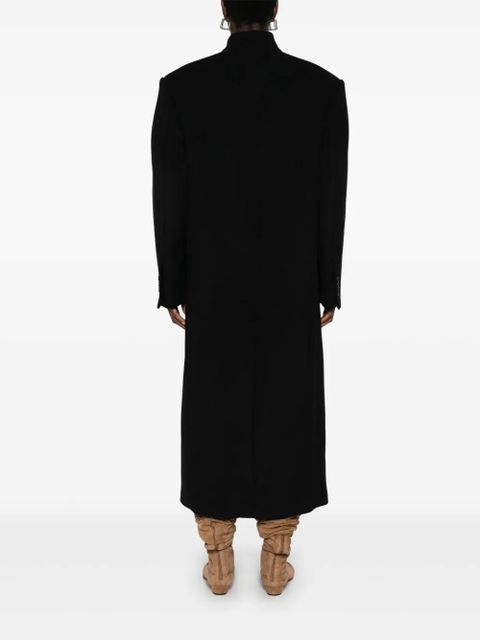 The Attico single-breasted coat - Black