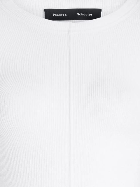Proenza Schouler ribbed T-shirt - White - zdjęcie produktu nr 2